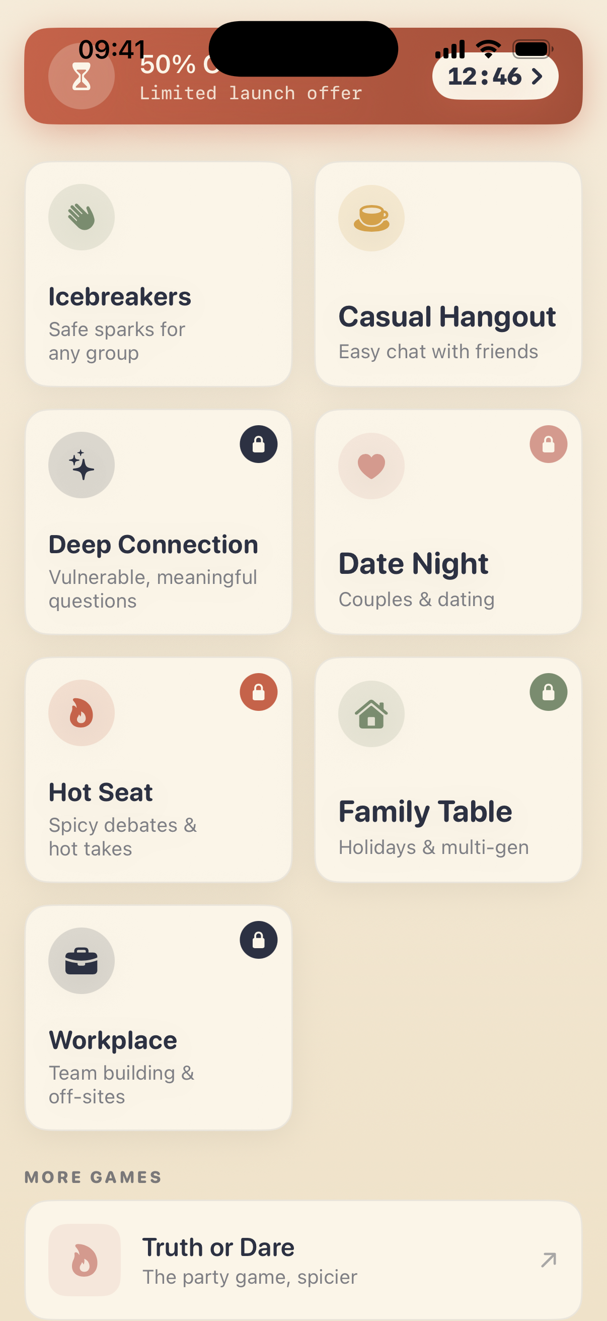 Conversation Starters App Screenshot 1