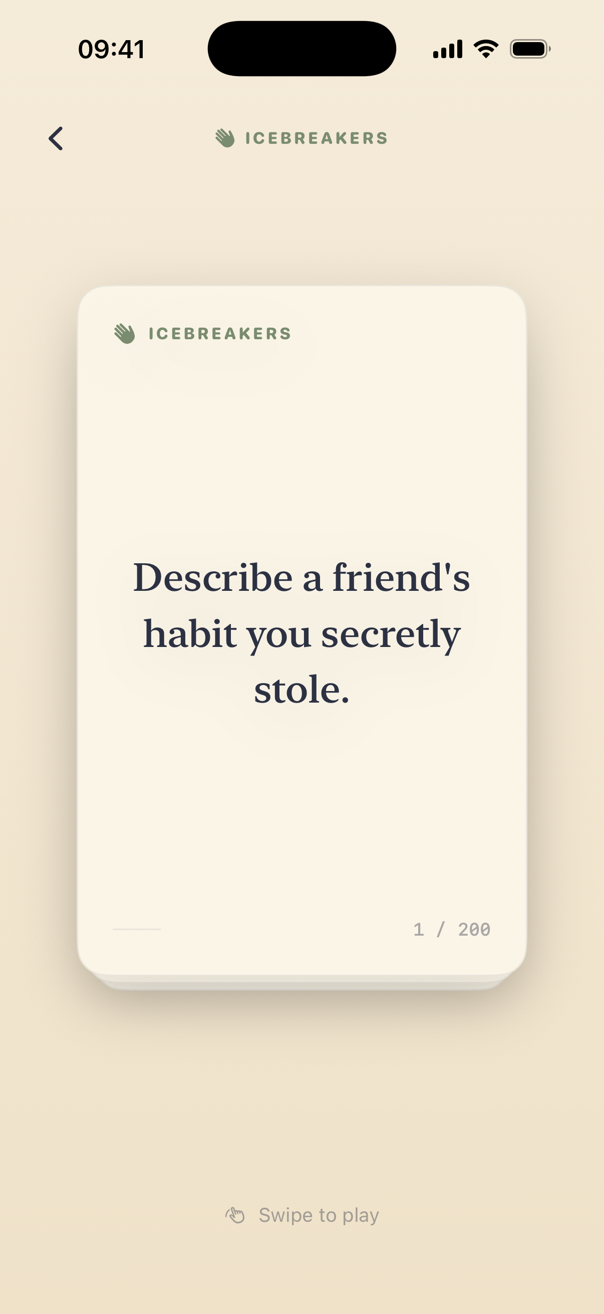 Conversation Starters App Screenshot 3